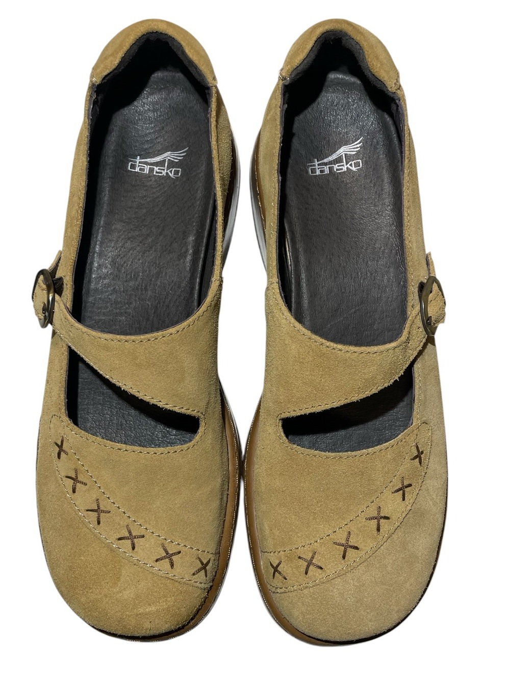 Dansko Fran Tan Suede Leather Mary Jane Shoes Women’s Size 40 EU = 9.5 US